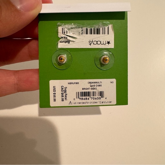 Never Worn: KATE SPADE Stud Earrings - Picture 4 of 4
